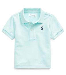 Ralph Lauren Baby Boys Island Aqua Mesh Polo