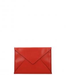 Marni Orange Envelope Clutch