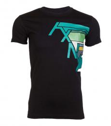 Armani Exchange Navy Blue Slim Fit Logo T-Shirt