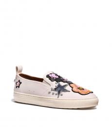 Coach Chalk Sequins Star Patches Loafers