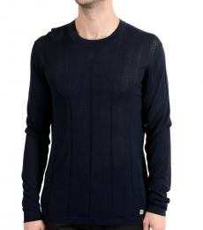 Navy Blue Crewneck Light Sweater