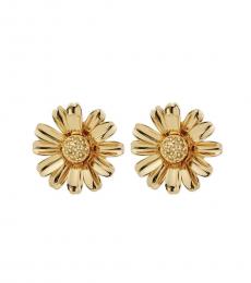 Gold Bloom Flower Earrings