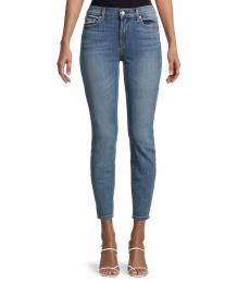 7 For All Mankind Light Blue Cropped Skinny Jeans