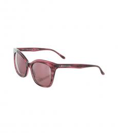 Dark Pink Rectangle Sunglasses