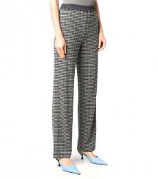 Emporio Armani Grey Check Print Straight Trouser