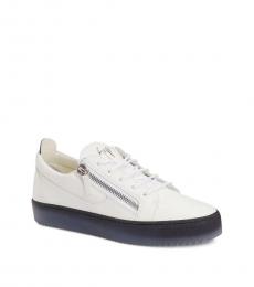 Giuseppe Zanotti White Side Zip London Sneakers