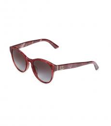 Dolce & Gabbana Cherry Marble Oval Sunglasses