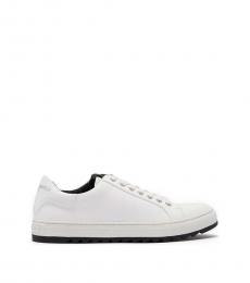 Karl Lagerfeld White Leather Low Top Sneaker