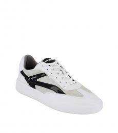 Karl Lagerfeld White Black Colorblock Sneakers