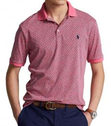 Ralph Lauren Pink Classic Fit Mesh Polo