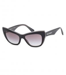 Dolce & Gabbana Black Cat-Eye Sunglasses