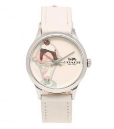 Coach Ruby Vanilla Stylish Leather Watch