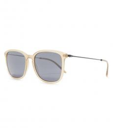 Emporio Armani Grey Clear Square Sunglasses