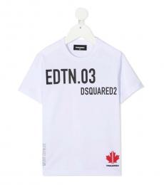 Dsquared2 Little Girls White Crew Neck Relax T-Shirt