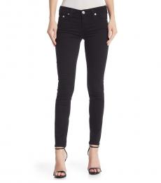 True Religion Black Halle Mid Rise Skinny Jeans