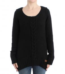 Black Knitted Wool Sweater