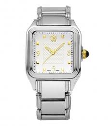 Silver Square Analog Watch