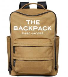 Marc Jacobs Light Brown The Backpack Large Backpack