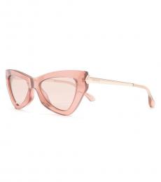 Jimmy Choo Light Pink Donna Cat Eye Sunglasses