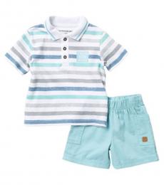 Calvin Klein 2 Piece Polo/Shorts Set (Baby Boys)