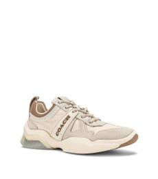 Coach Chalk Taupe City Sole Sneakers