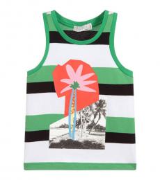 Stella McCartney Little Girls Green Palm Tree Top