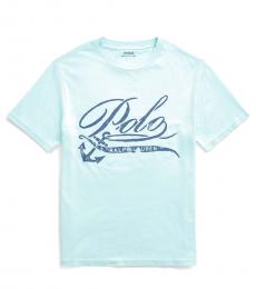 Ralph Lauren Boys Island Aqua Graphic T-Shirt