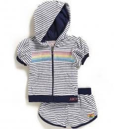 Juicy Couture 2 Piece Hoodie/Shorts Set (Little Girls)