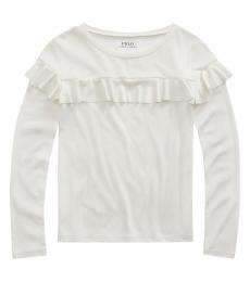 Ralph Lauren Little Girls Nevis Ruffled Top