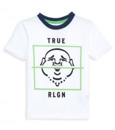 True Religion Little Boys White Buddha Box T-Shirt