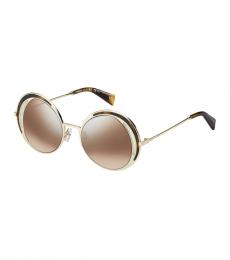 Marc Jacobs Dark Havana Gradient Round Sunglasses