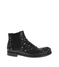 Black Gold Studded Boots
