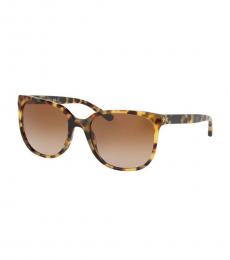 Tory Burch Tortoise Oversize Square Sunglasses
