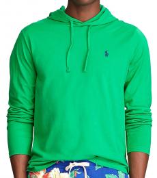 Ralph Lauren Bottle Green Jersey Hooded T-Shirt