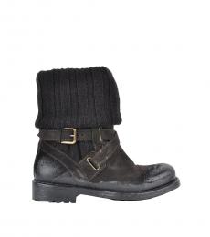 Dolce & Gabbana Brown Runway Sock Boots