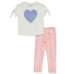 DKNY 2 Piece Top/Legging Set (Little Girls)