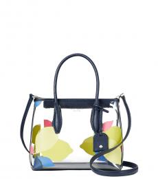 Kate Spade Multicolor Lemon Zest Transparent Small Satchel