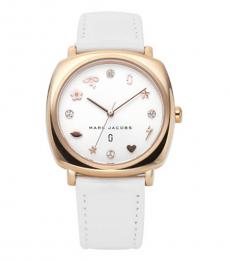 White Charm Dial Watch