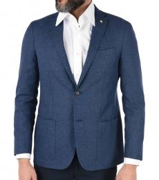 Dark Blue Cc Collection  Side Vents 2-Button  Half-Lined Right Blazer