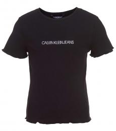 Calvin Klein Girls Black Baby T-shirt