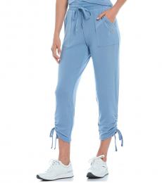 Light Blue Ruched Joggers