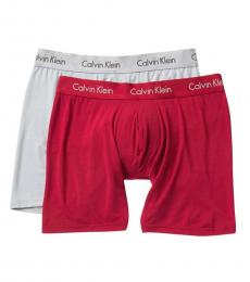 Calvin Klein Red Modal Boxer Briefs - Pack of 2