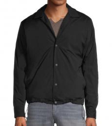 Black Finlay Regular-Fit Padded Shirt Jacket