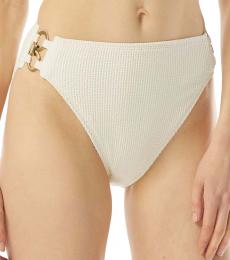 Michael Kors White Chain Detail Bikini Bottoms