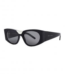 Moncler Black Oval Sunglasses