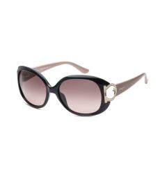 Ferragamo Black Gradient Sunglasses