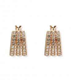 DKNY Golden Split Hoop Earrings