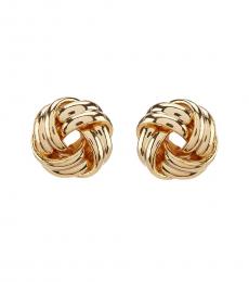 Ralph Lauren Golden Knot Stud Earrings