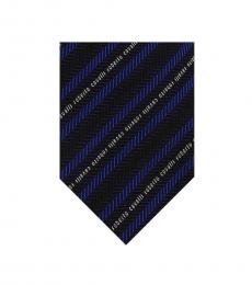 Royal Blue Regimental Stripe Herringbone Tie