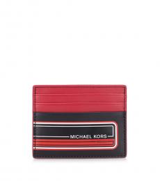 Michael Kors Maroon Kent Card Holder